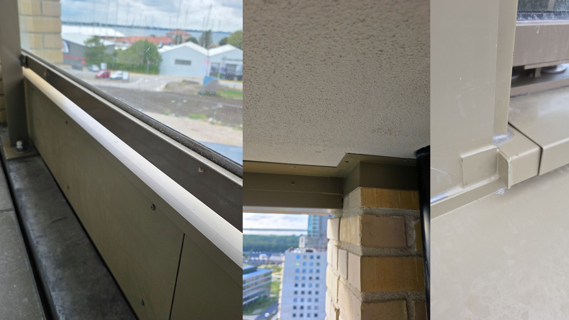Detailwerk in aluminium gevelafwerking